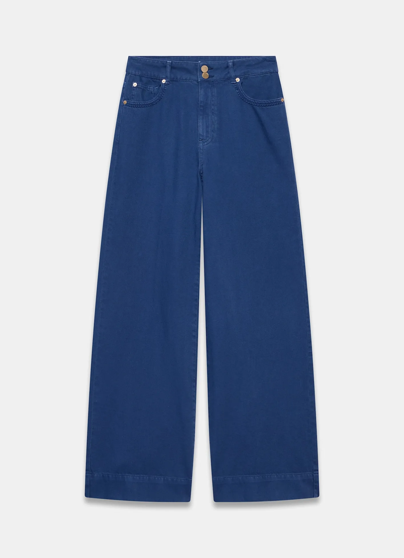 Hot Washed Refined Wide Jeans Jeans|Wide Leg Jeans