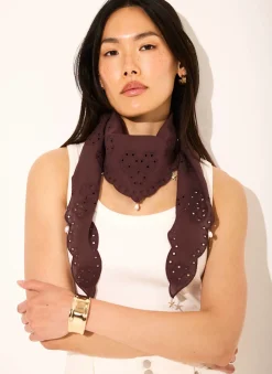 New Cotton Broderie Charm Scarf Scarves