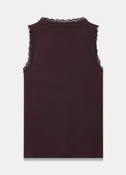 Clearance Crochet Trim Vest Top T-Shirts|T-Shirts