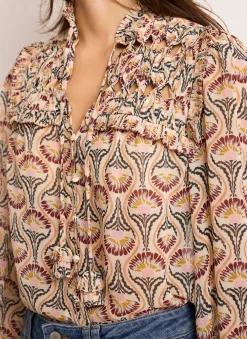 Hot Floral Print Blouse Shirts & Blouses|All Tops
