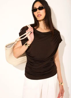 Discount Layered Drape Top All Tops|Tops