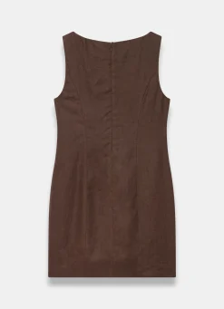Linen Beaded Mini Dress Summer Dresses|Mini Dresses