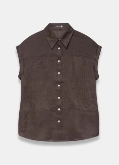 New Linen Blend Shirt Shirts & Blouses|All Tops