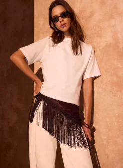 Best Satin Fringe Waist Scarf Scarves