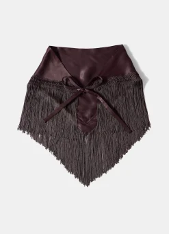 Best Satin Fringe Waist Scarf Scarves