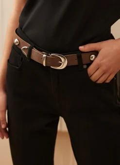 Discount Studded Suede Belt Belts