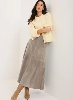 Sale Suede Midi Skirt Midi Skirts|Skirts