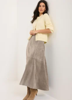 Sale Suede Midi Skirt Midi Skirts|Skirts
