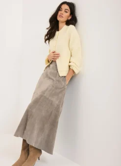 Sale Suede Midi Skirt Midi Skirts|Skirts