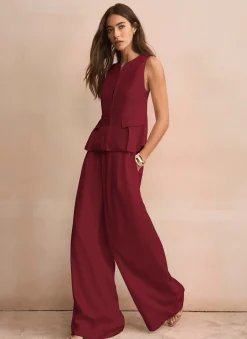 Outlet Darted Wide Leg Trousers Mv Limited|Wide Leg Trousers