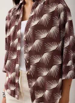 Outlet Graphic Print Shirt Shirts & Blouses