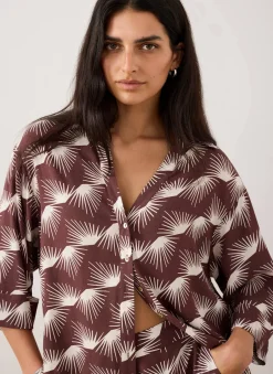 Outlet Graphic Print Shirt Shirts & Blouses