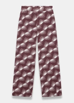 Clearance Graphic Print Wide Leg Trousers Wide Leg Trousers|Trousers