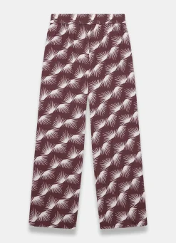 Clearance Graphic Print Wide Leg Trousers Wide Leg Trousers|Trousers