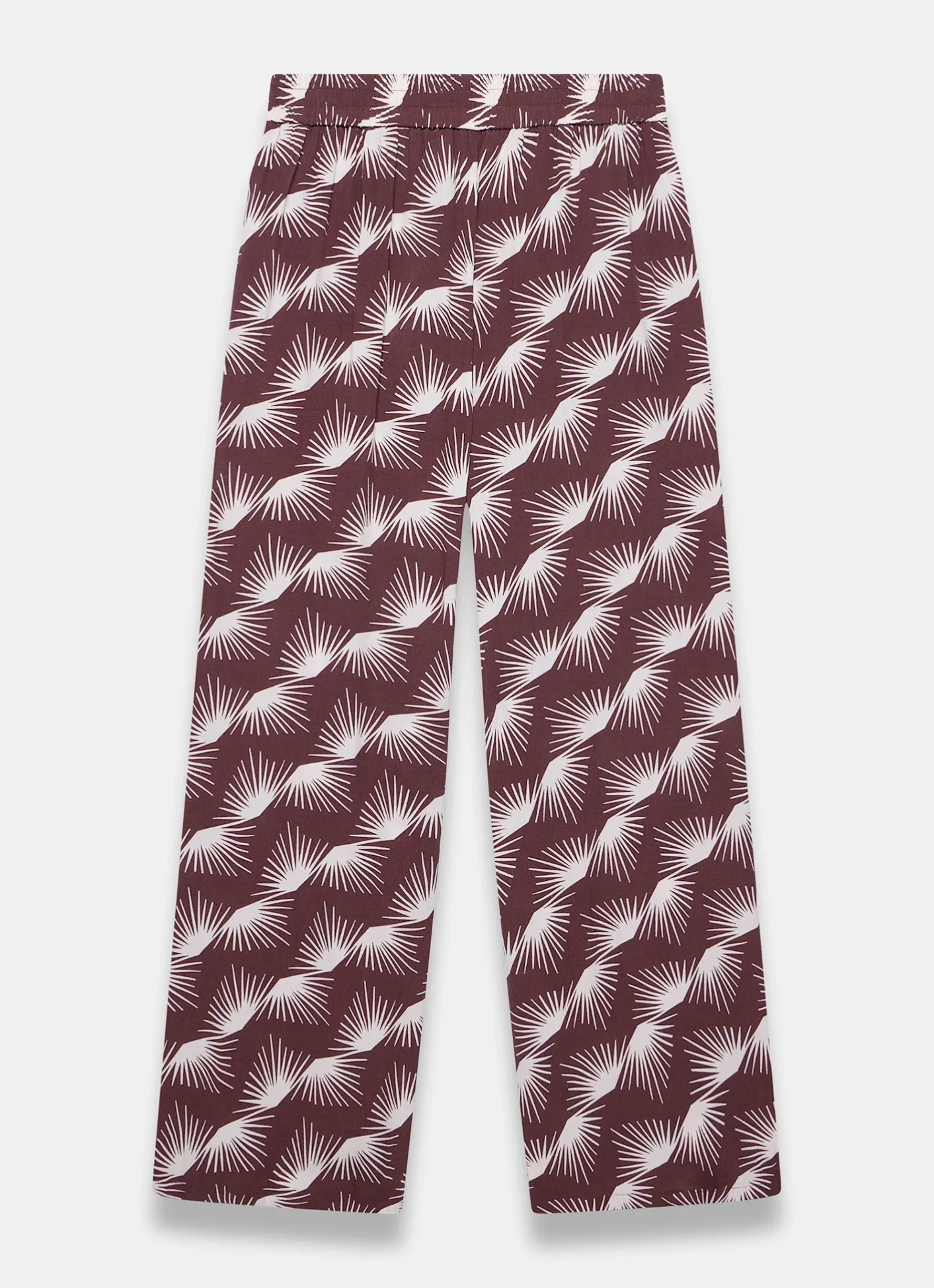 Clearance Graphic Print Wide Leg Trousers Wide Leg Trousers|Trousers