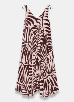Discount Palm Print Maxi Dress Summer Dresses|Maxi Dresses