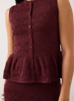 Clearance Peplum Knit Top Knitted Tops|Knitted Tops