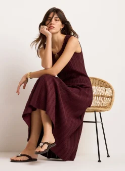 Outlet Ribbed Beaded Midi Dress Summer Dresses|Midi Dresses