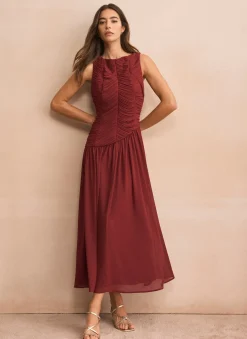 Outlet Ruched Detail Maxi Dress Occasion Dresses|Occasion Dresses