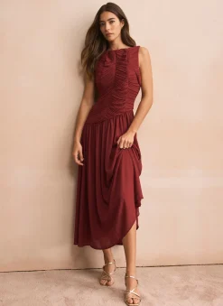 Outlet Ruched Detail Maxi Dress Occasion Dresses|Occasion Dresses