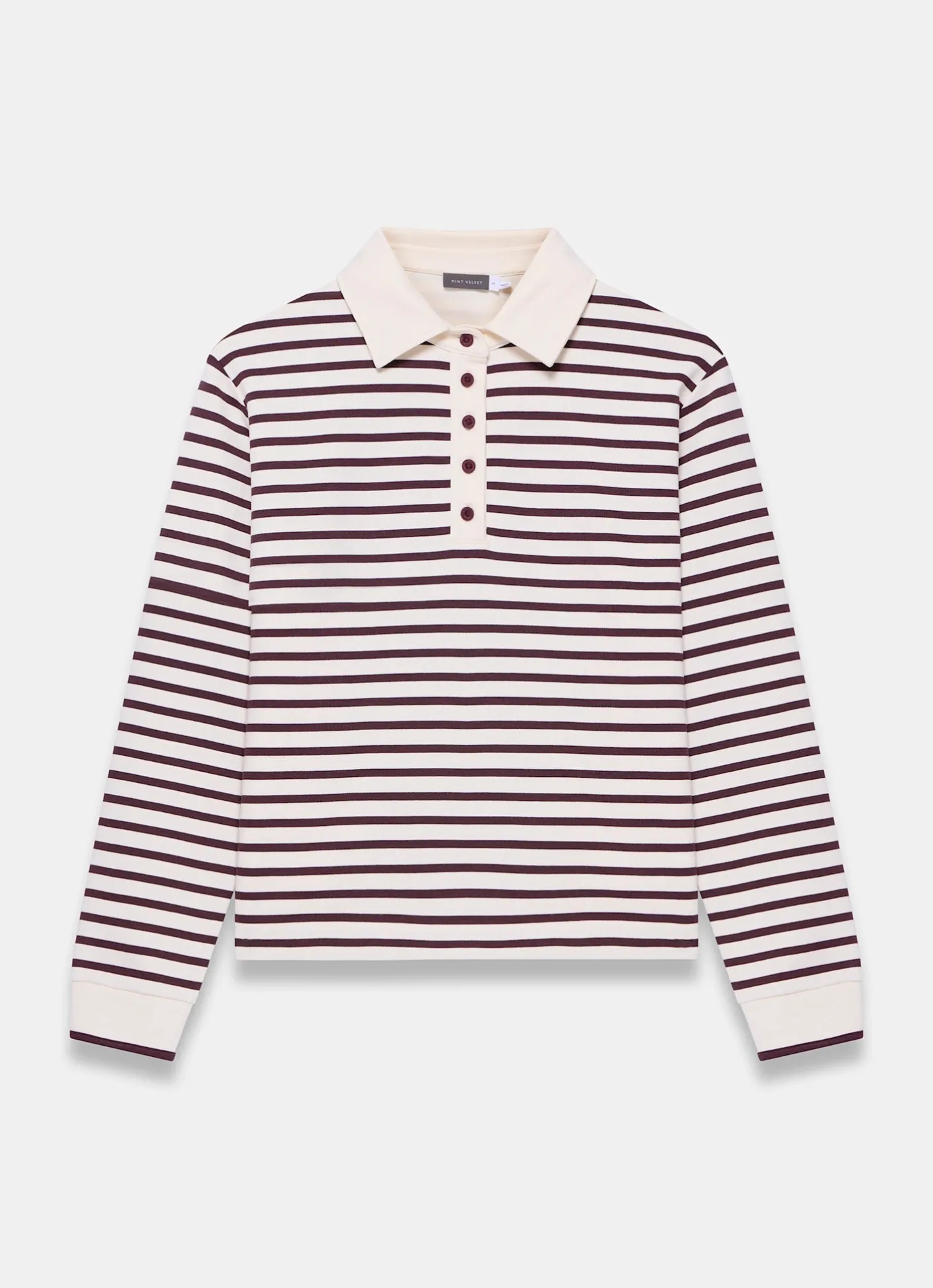 Hot Stripe Polo Shirt Top All Tops|Tops