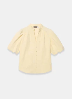 Sale Butter Corduroy Puff Sleeve Blouse Shirts & Blouses