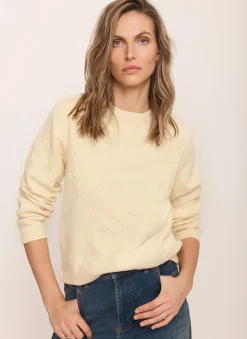 Best Butter Embroidered Sweatshirt Sweatshirts|Sweatshirts