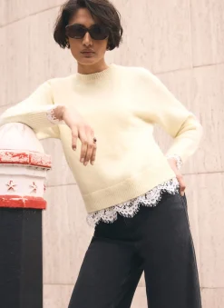 Sale Butter Lace Hem Jumper Jumpers|Jumpers & Cardigans