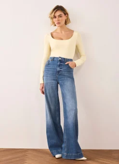 Online Butter Layering Scoop Neck Top Essentials