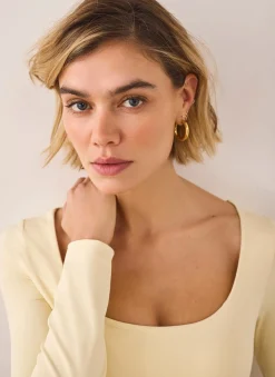 Online Butter Layering Scoop Neck Top Essentials
