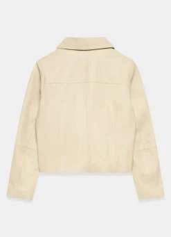 Hot Butter Leather Scallop Detail Jacket Jackets|Leather & Suede Jackets
