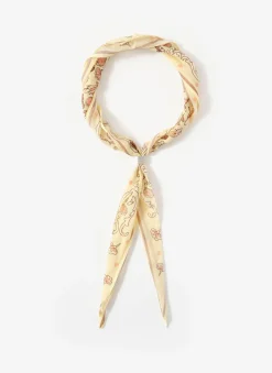 Discount Butter Paisley Skinny Scarf Scarves