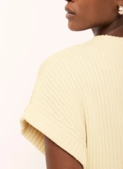 Hot Butter Wool Blend Longline Knit Top Knitted Tops|Knitted Tops