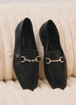 Clearance Camille Leather Loafers Flat Shoes