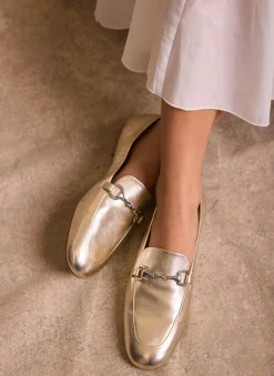 Hot Camille Leather Loafers Flat Shoes