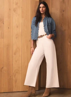 New Cream Ankle Wide Leg Jeans Jeans|Wide Leg Jeans