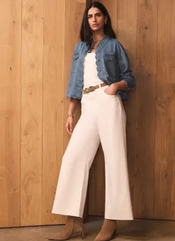 New Cream Ankle Wide Leg Jeans Jeans|Wide Leg Jeans