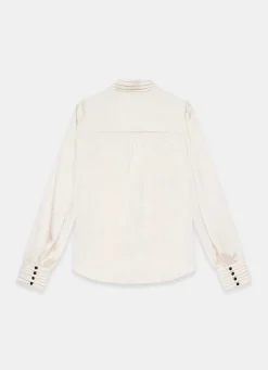 Online Contrast Satin Blouse Shirts & Blouses