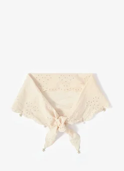 Clearance Cotton Broderie Charm Scarf Scarves