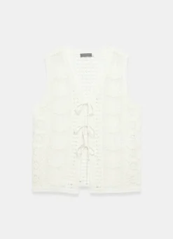 Best Cream Crochet Shell Top All Tops|Tops