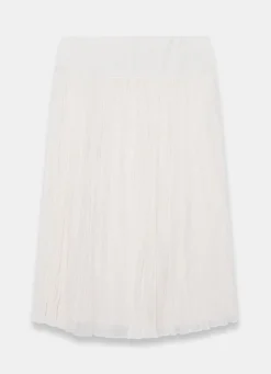 Discount Cream Drop Waist Crinkle Midi Skirt Midi Skirts|Skirts