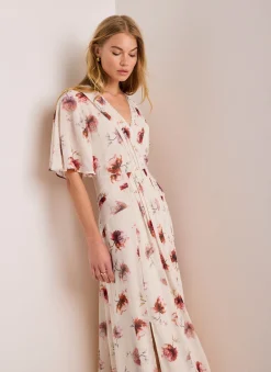 Clearance Floral Print Midi Dress Summer Dresses|Midi Dresses