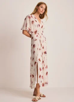Clearance Floral Print Midi Dress Summer Dresses|Midi Dresses