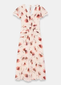 Clearance Floral Print Midi Dress Summer Dresses|Midi Dresses