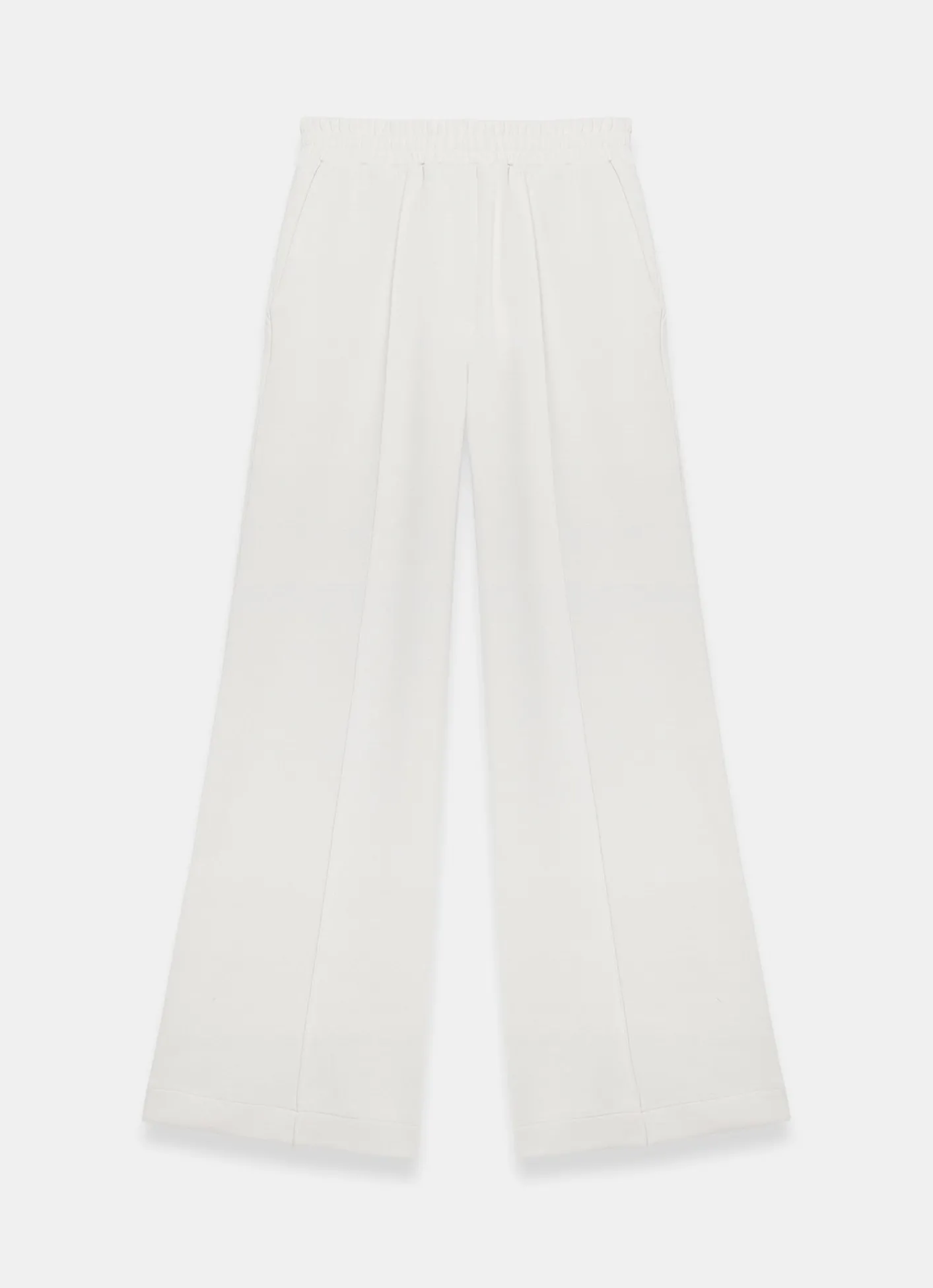 Outlet Cream Jersey Pintuck Super Soft Joggers Leggings & Joggers|Trousers