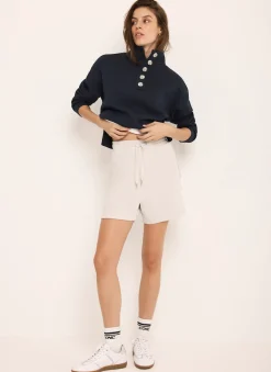 Clearance Cream Jersey Super Soft Shorts Shorts|Trousers