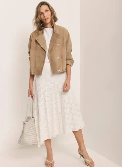 Discount Lace Asymmetric Skirt Midi Skirts|Skirts