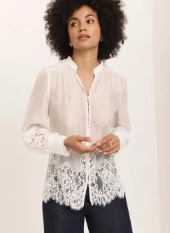 Best Lace Detail Blouse Shirts & Blouses