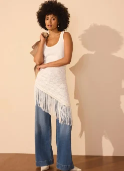 Online Lace Fringe Cover Up Scarf Scarves