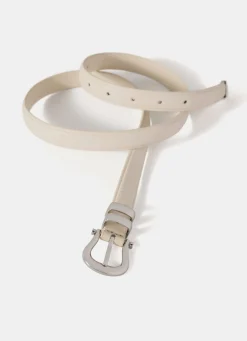 Clearance Leather Slim Belt Belts